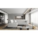 Eltap Lanvin Softis Corner Pull-Out Sofa 210x260x93cm, White (CO-LAN-LT-17SOF)