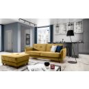 Eltap Bellis Extendable Sofa 220x90x83cm Universal Corner, Yellow (SO-BEL-48MO)