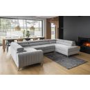 Угловой раскладной диван Eltap Louis Borneo 202x347x92 см, серый (CO-LOU-RT-04BOR)