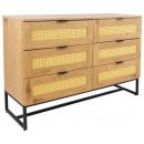 Home4You Sailor Chest of Drawers 120x40x83cm Oak (45056)