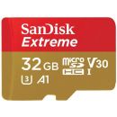 Micro SD-карта памяти SanDisk SDSQXAF-032G-GN6MA, 32 ГБ, 100 МБ/с, с адаптером SD, золотисто-красная