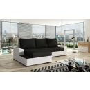 Eltap Black Sawana/Soft Pull-Out Corner Sofa 165x245x90cm, Black (Ng38)