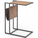 Журнальный столик Halmar Compact, 47x33x65 см, темно-коричневый, черный (V-CH-COMPACT-LAW)