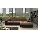Eltap Ricardo Monolith/Monolith Corner Pull-Out Sofa 60x280x90cm, Brown (Ric_50)