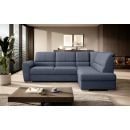 Eltap Siber Poco Corner Pull-Out Sofa 186x270x93cm, Blue (CO-SIB-RT-40PO)