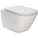 Roca The Gap Wall-Hung Rimless Toilet Bowl with Soft Close and QR, White (A34H470000)