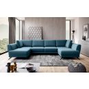 Eltap Larco Savoi Corner Pull-Out Sofa 191x362x90cm, Blue (CO-LA-38SAV)