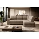 Eltap Siber Cloud Corner Pull-Out Sofa 186x270x93cm, Brown (CO-SIB-RT-20NU)