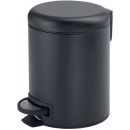Gedy Potty Bathroom Waste Bin (Trash Can) with Pedal, 3l, Black (3209-14)