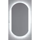 Зеркало для ванной комнаты Bianca от Stikla Serviss с интегрированной LED подсветкой, серого цвета
