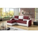 Eltap Aris MalmoNew/Soft Corner Pull-Out Sofa 150x250x90cm, Red (As02)