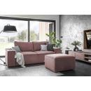 Eltap Pull-Out Sofa 260x104x96cm Universal Corner, Pink (SO-SILL-24VE)
