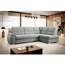 Eltap Sado Vero Corner Pull-Out Sofa 192x272x95cm, Grey (CO-SAD-RT-04VER)