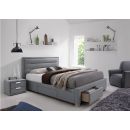 Signal Ines Double Bed 160x200cm, Without Mattress, Grey