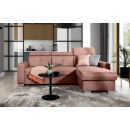 Eltap Fresia Cloud Corner Pull-Out Sofa 176x247x104cm, Pink (CO-FR-RT-24NU)