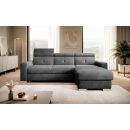 Eltap Fresia Loco Corner Pull-Out Sofa 176x247x104cm, Grey (CO-FR-RT-06LO)