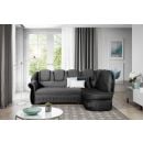 Eltap Lord Cloud Corner Pull-Out Sofa 180x243x105cm, Grey (L_087)