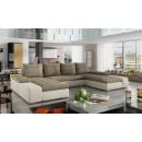 Eltap Marino Berlin/Soft Corner Pull-Out Sofa 53x363x88cm, Beige (MA05)