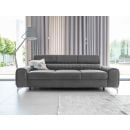 Угловой диван Eltap Laurence раскладной 261x97x105 см, универсальный, серого цвета (SO-LAU-04NU)