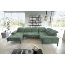 Eltap Neviro Loco Corner Sofa 201x350x77cm, Green (CO-NEV-RT-100LO)