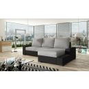 Eltap Black Sawana/Soft Corner Pull-Out Sofa 165x245x90cm, Grey (Ng25)