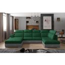 Eltap Evanell Kronos/Paros Corner Pull-Out Sofa 216x336x102cm, Green (Evl_07)