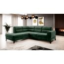 Eltap Cassara Loco Corner Pull-Out Sofa 237x277x100cm, Green (CO-CAS-LT-35LO)