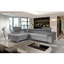 Eltap Eridano Soft Corner Pull-Out Sofa 60x275x90cm, Grey (Eri_60)