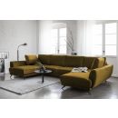 Eltap Larco Loco Corner Pull-Out Sofa 191x362x90cm, Yellow (CO-LA-45LO)