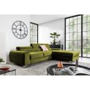 Eltap Grayson Loco Corner Pull-Out Sofa 205x275x98cm, Green (CO-GRA-RT-33LO)