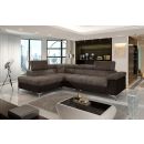 Eltap Eridano Monolith/Monolith Corner Pull-Out Sofa 202x275x90cm, Brown (ERI_49)