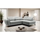 Eltap Noble Vero Corner Pull-Out Sofa 201x255x100cm, Grey (CO-NOB-RT-04VER)