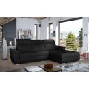 Eltap Trevisco Soft Corner Pull-Out Sofa 216x272x100cm, Black (Tre_57)