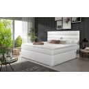 Eltap Softy Continental Bed 140x200cm, With Mattress, White (Sof_16_1.4)