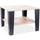 Складной кофейный столик Signal Quadra, 67x67x50 см, светло-коричневый, черный (QUADRADWC)