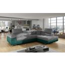 Eltap Anton Monolith/Monolith Corner Pull-Out Sofa 203x272x85cm, Grey (An_36)