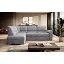 Eltap Siber Cloud Corner Pull-Out Sofa 186x270x93cm, Grey (CO-SIB-LT-03NU)