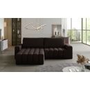 Eltap Bonett Monolith Corner Pull-Out Sofa 175x250x92cm, Brown (Bon_11)