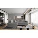 Eltap Lanvin Softis Corner Pull-Out Sofa 210x260x93cm, Grey (CO-LAN-LT-29SOF)