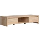 Black Red White Kaspian TV Stand, 143.5x55.5x33.5cm, Oak (S128-RTV2S-DSO/DSO)