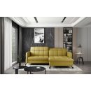 Eltap Lorelle Solar Corner Pull-Out Sofa 160x225x105cm, Yellow (Lore_22)