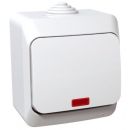 Schneider Electric Ceder Plus Двойной выключатель с заземлением, IP44, белый (WDE000514)