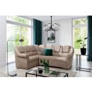 Eltap Lord II Dora Corner Pull-Out Sofa 190x243x105cm, Brown (LII_041)