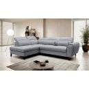 Eltap Noble Poco Corner Pull-Out Sofa 201x255x100cm, Grey (CO-NOB-LT-04PO)