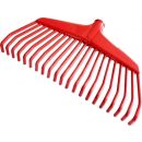 Maan Extra-Click Garden Rake Without Handle 38cm, Red (7260)