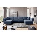 Eltap Larco Gojo Corner Pull-Out Sofa 191x362x90cm, Blue (CO-LA-40GO)