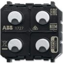 Беспроводной датчик/стенной выключатель для жалюзи/штор Abb SBA-F-2.1.PB.1-W 2/1-v черный (2CKA006200A0114)
