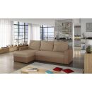 Eltap Livio Alova/Alova Corner Pull-Out Sofa 57x237x90cm, Beige (LIV03)