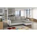 Eltap Livio Berlin/Soft Corner Pull-Out Sofa 57x237x90cm, Grey (LIV17)