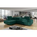 Eltap Anton Kronos Corner Pull-Out Sofa 203x272x85cm, Green (An_66)